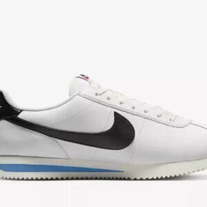 Nike Cortez '23 Shoes White Black Light Photo Blue DM4044-100 Mens